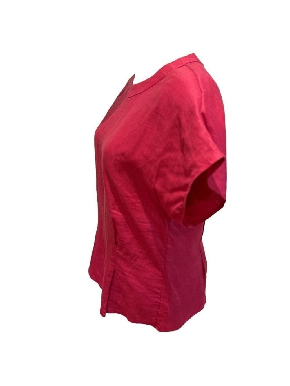 80s 2PC LINEN TOPS ANN TAYLOR PINK TOP SZ 6 & NWT JILLIAN JONES CREAMY TOP SZ M - Picture 6 of 9